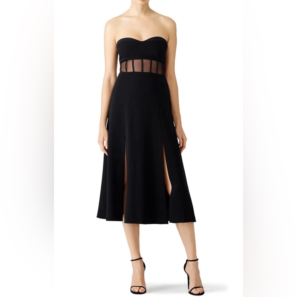 Cinq a Sept Black Strapless Corset Dress. Tight around bust area. Never worn